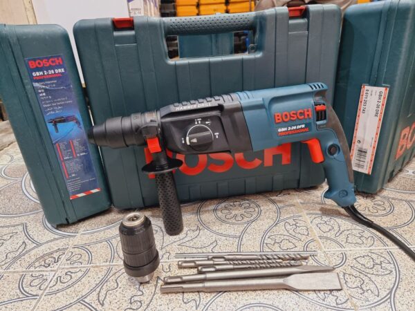 دریل چکشی2 کیلوگرمی بوش با سه نظام اضافه مدل GBH 2-26 DFR