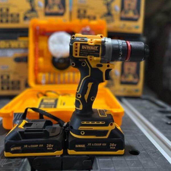 دریل شارژی پیچ گوشتی دیوالت 36 ولت با جعبه ابزار کامل Dewalt 36V