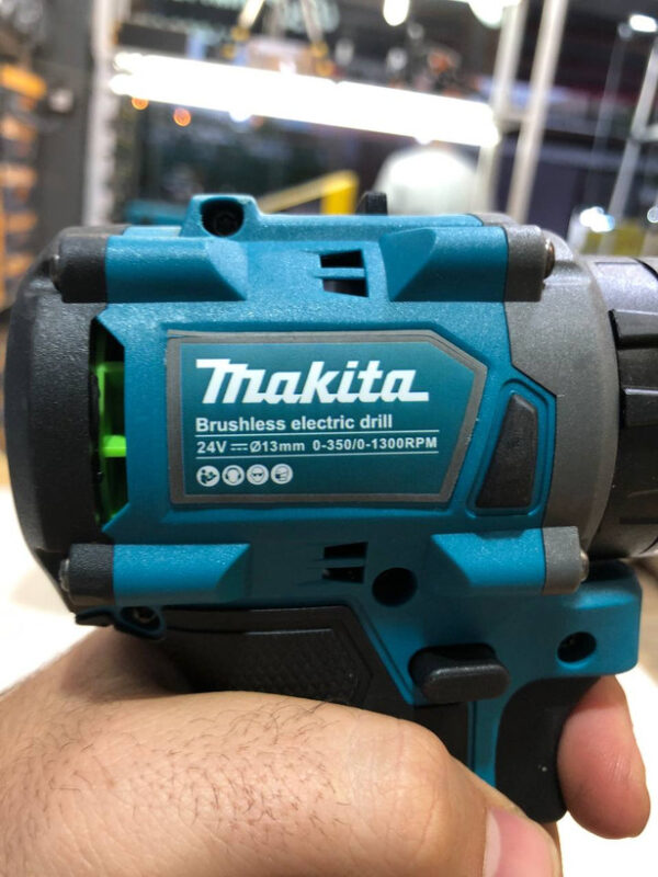 دریل شارژی ۲۴ ولت ماکیتابراشلس با پد پولیش مدل brushless24v